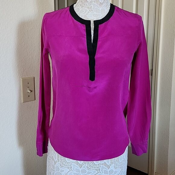 Diane Von Furstenberg Tops - Diane Von Furstenberg Silk Blouse Size 0 Quiet Luxury
